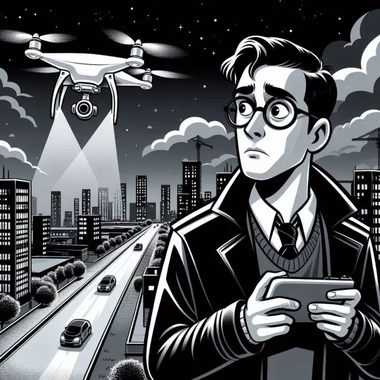 Como localizar um drone a noite