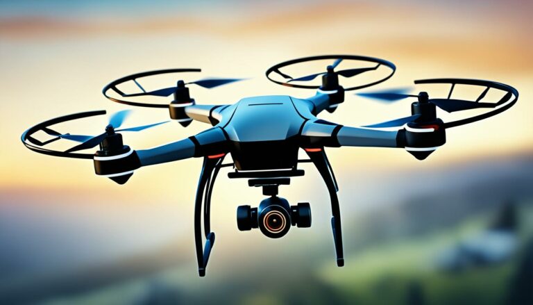 Como um drone fica parado no ar?