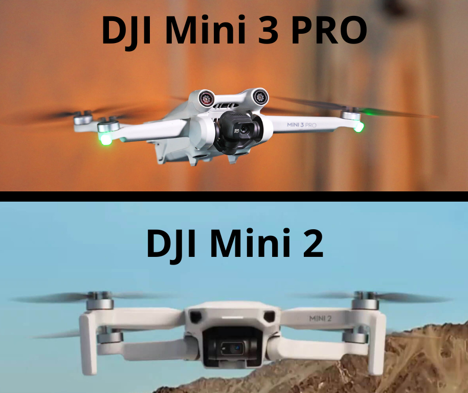 Desempenho de voo DJI mini 2 e DJI Mini 3 PRO
