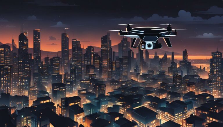 Pode voar com o drone à noite?